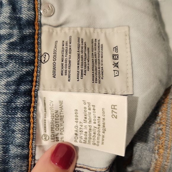 AG "the Isabelle" high rise straight crop jeans size 27, new with tags! - Picture 8 of 16